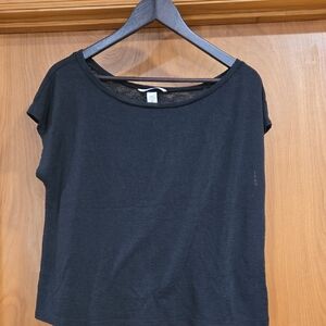 Victoria's Secret Elegant Black Short Sleeve Top